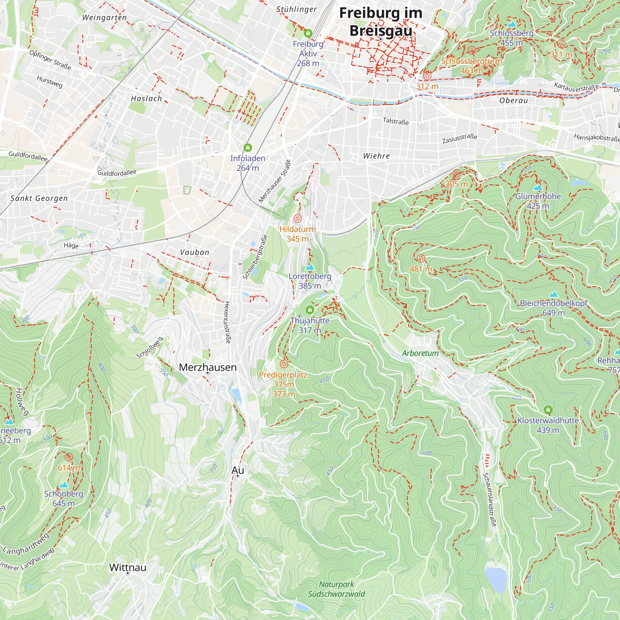 Thujahütte map