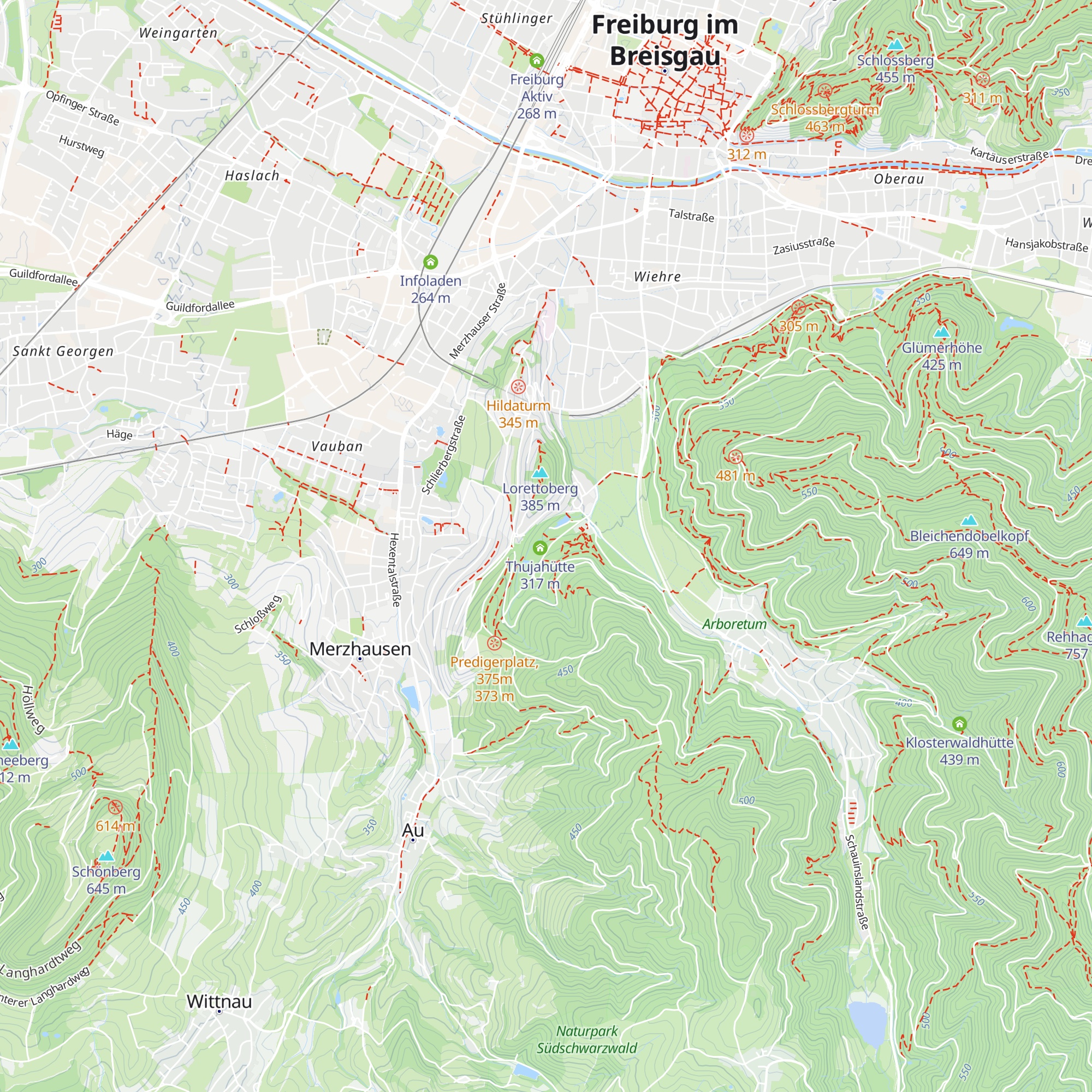 Zedernhütte map
