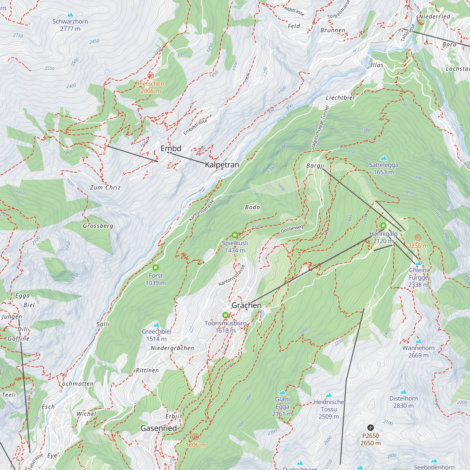 Spielhüsli map