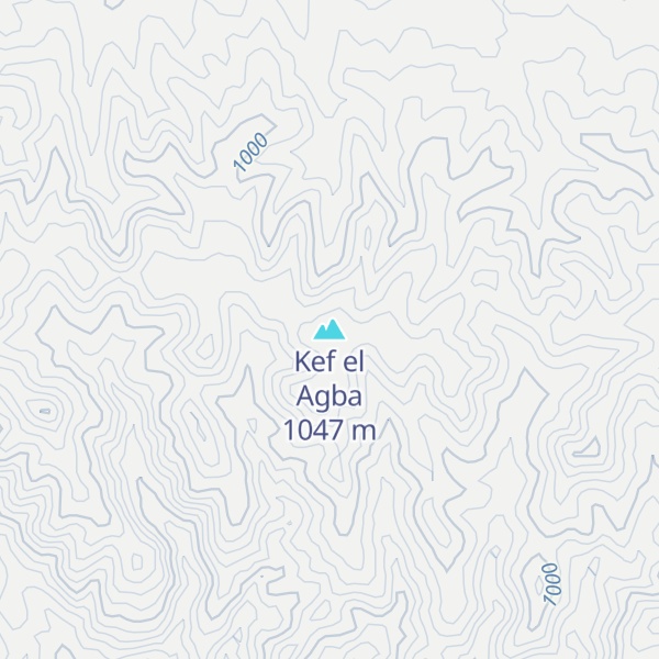 Map of Kef el Agba