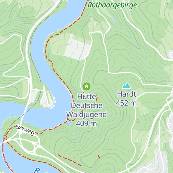 Map of Hütte Deutsche Waldjugend