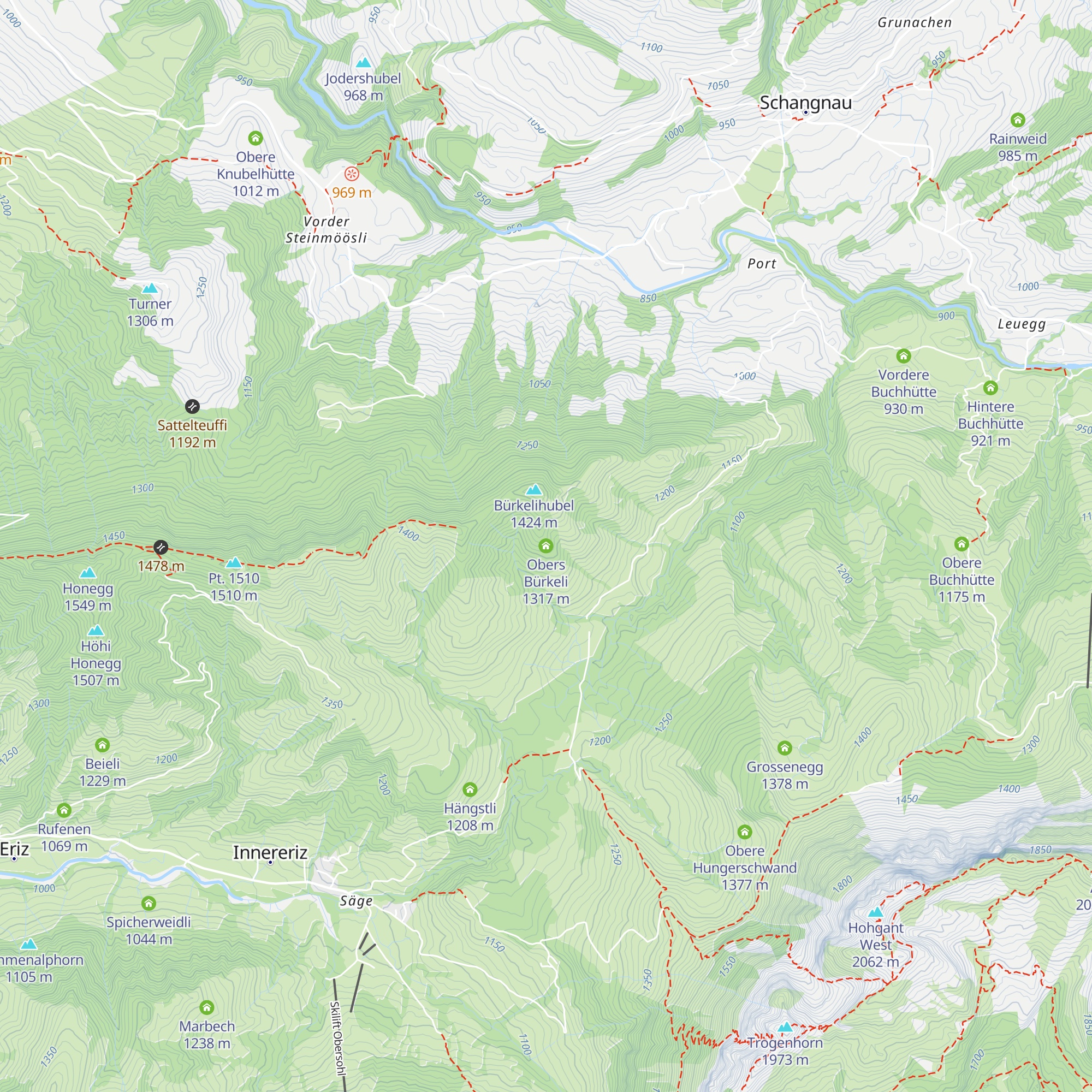 Obers Bürkeli map