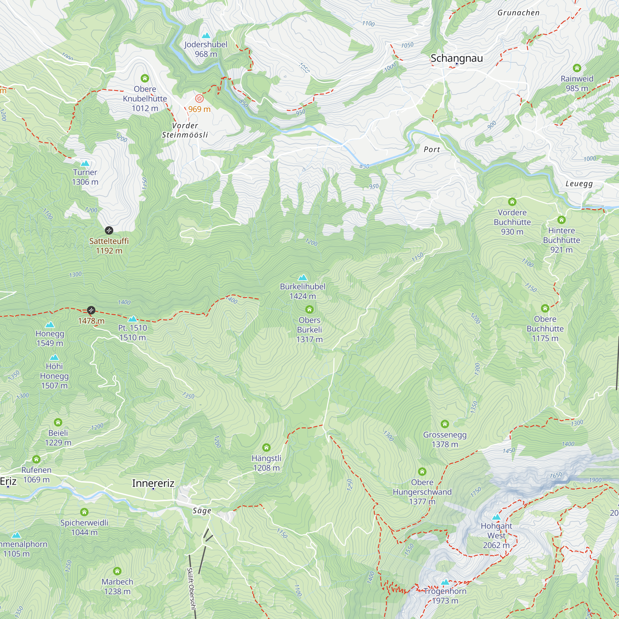 Obers Bürkeli map