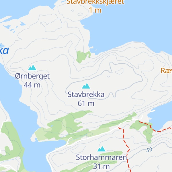 Map of Stavbrekka