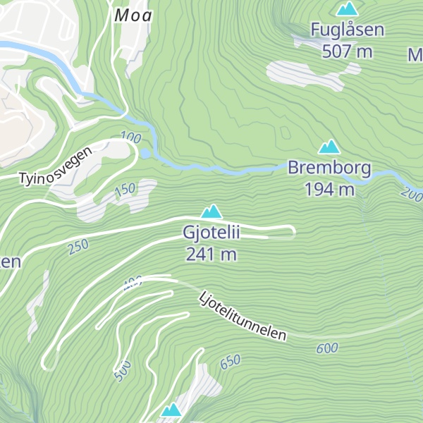Map of Gjotelii