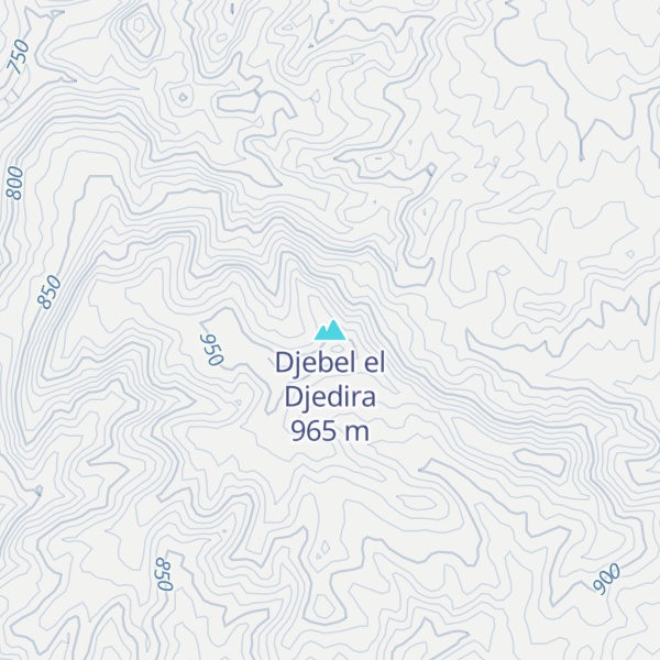 Map of Djebel el Djedira