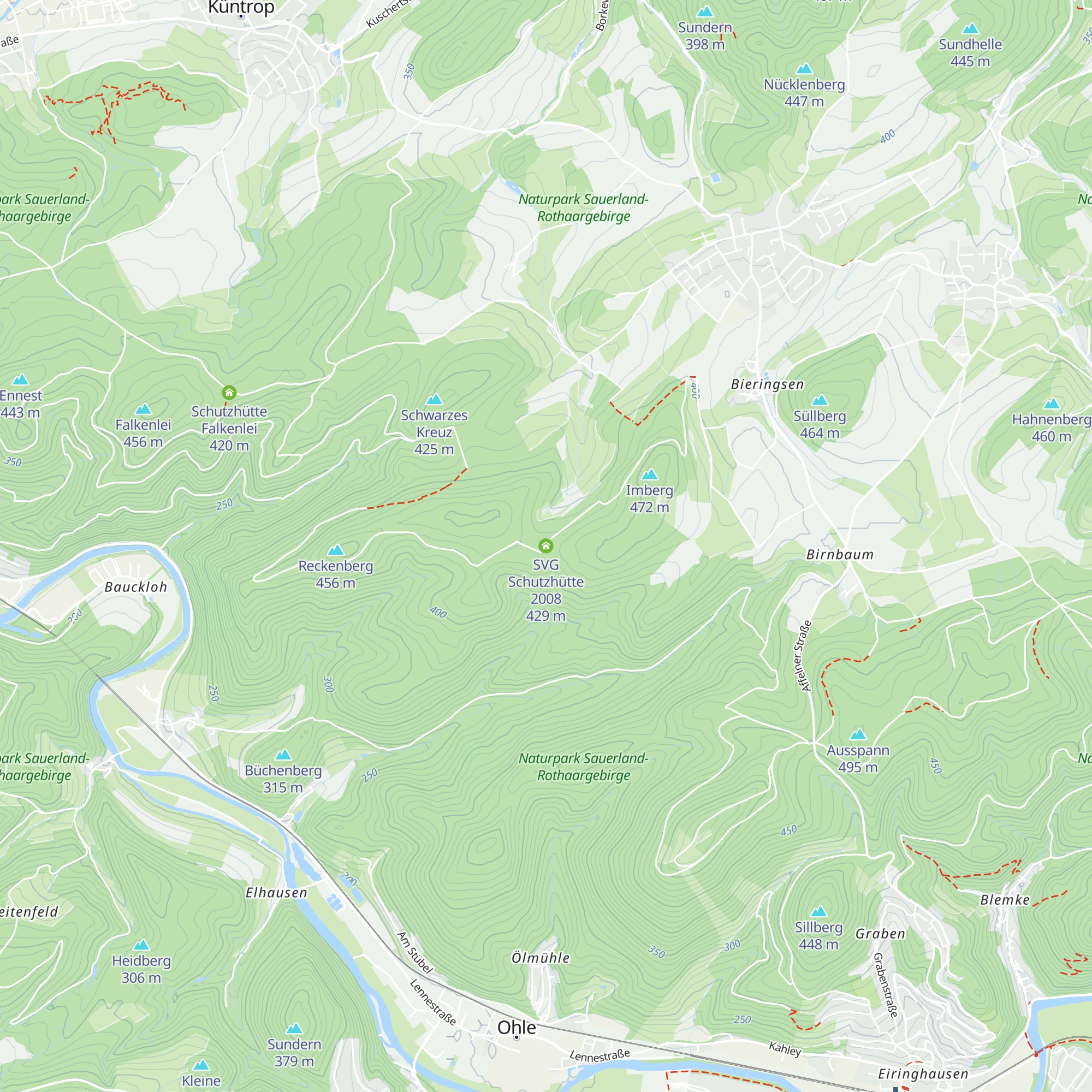 SVG Schutzhütte 2008 map
