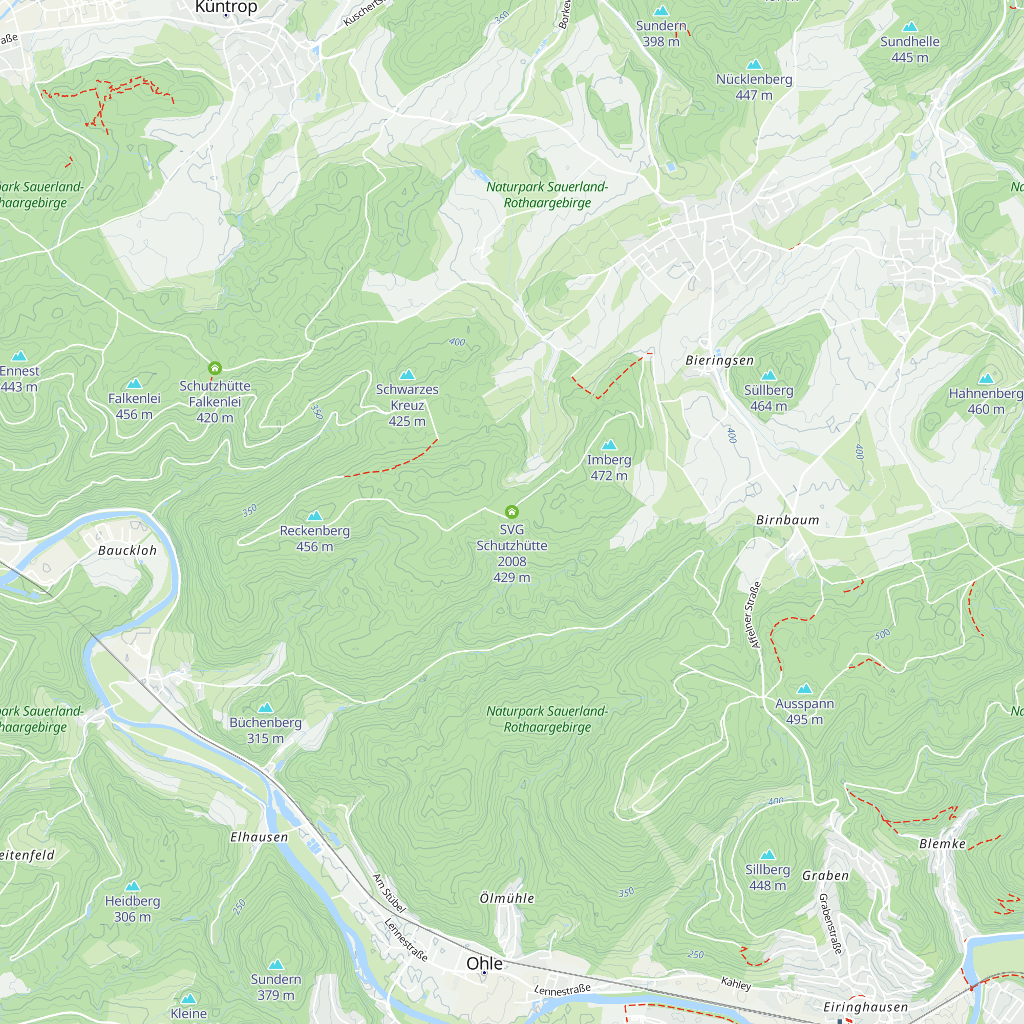 SVG Schutzhütte 2008 map