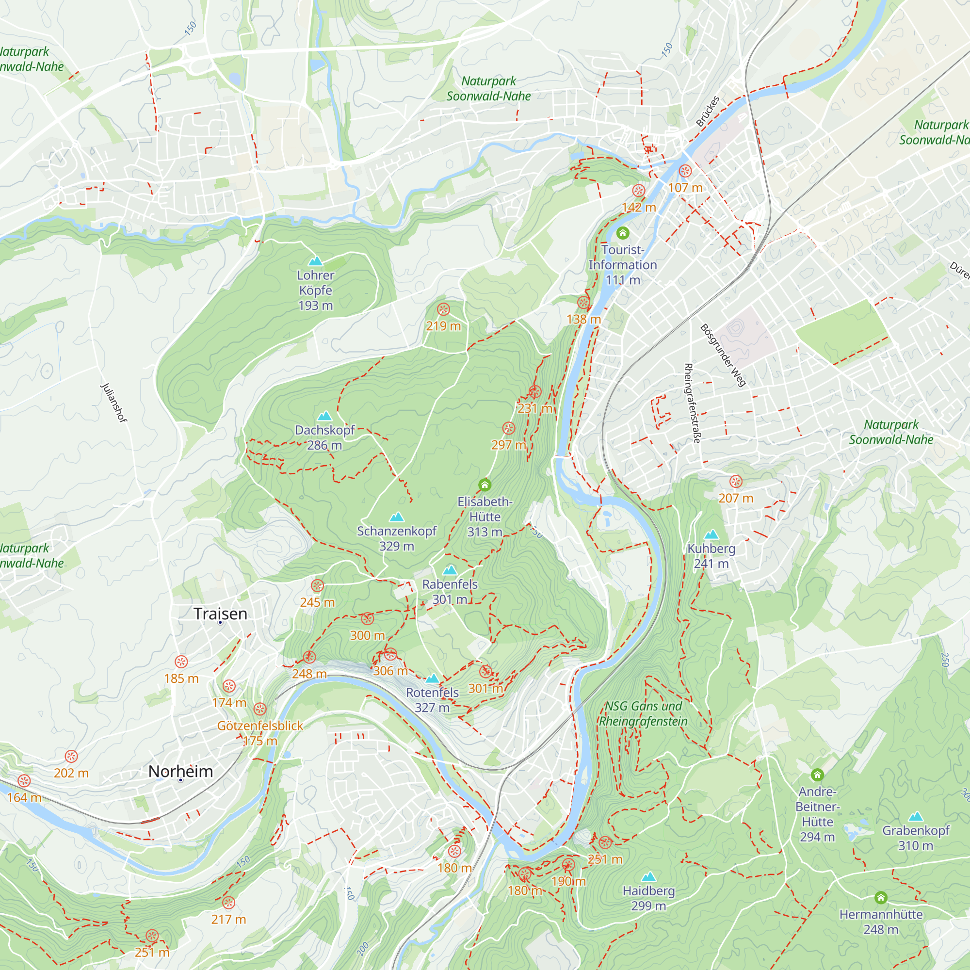 Elisabeth-Hütte map
