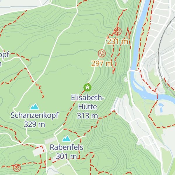 Map of Elisabeth-Hütte