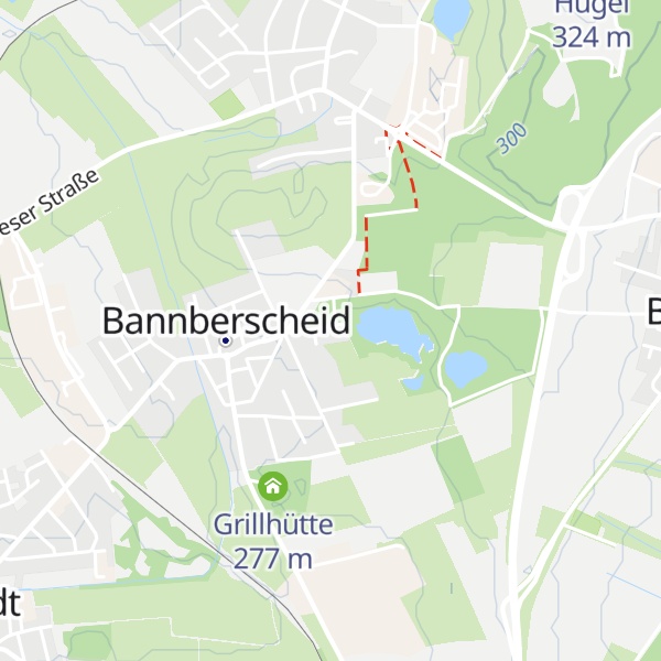 Map of Anglerhütte ASV Bannberscheid