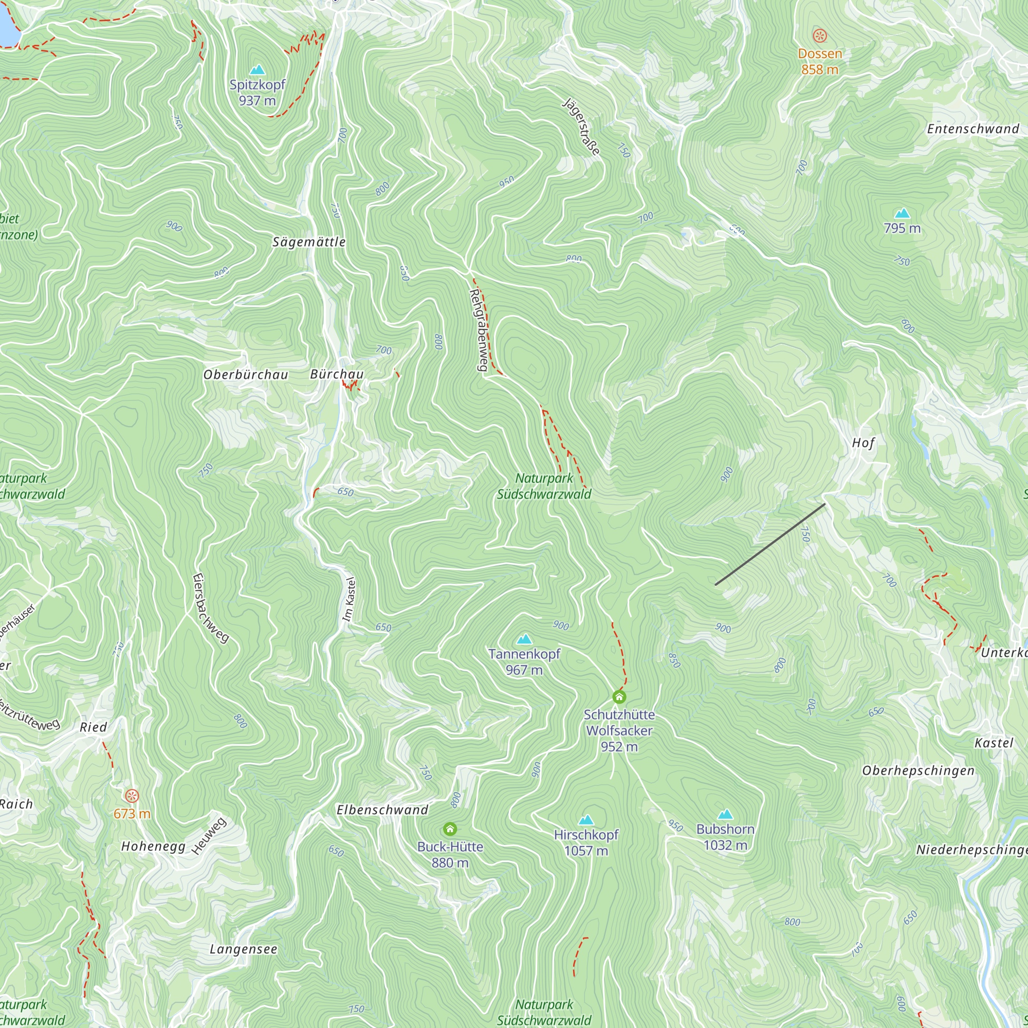 Kreuzhütte map