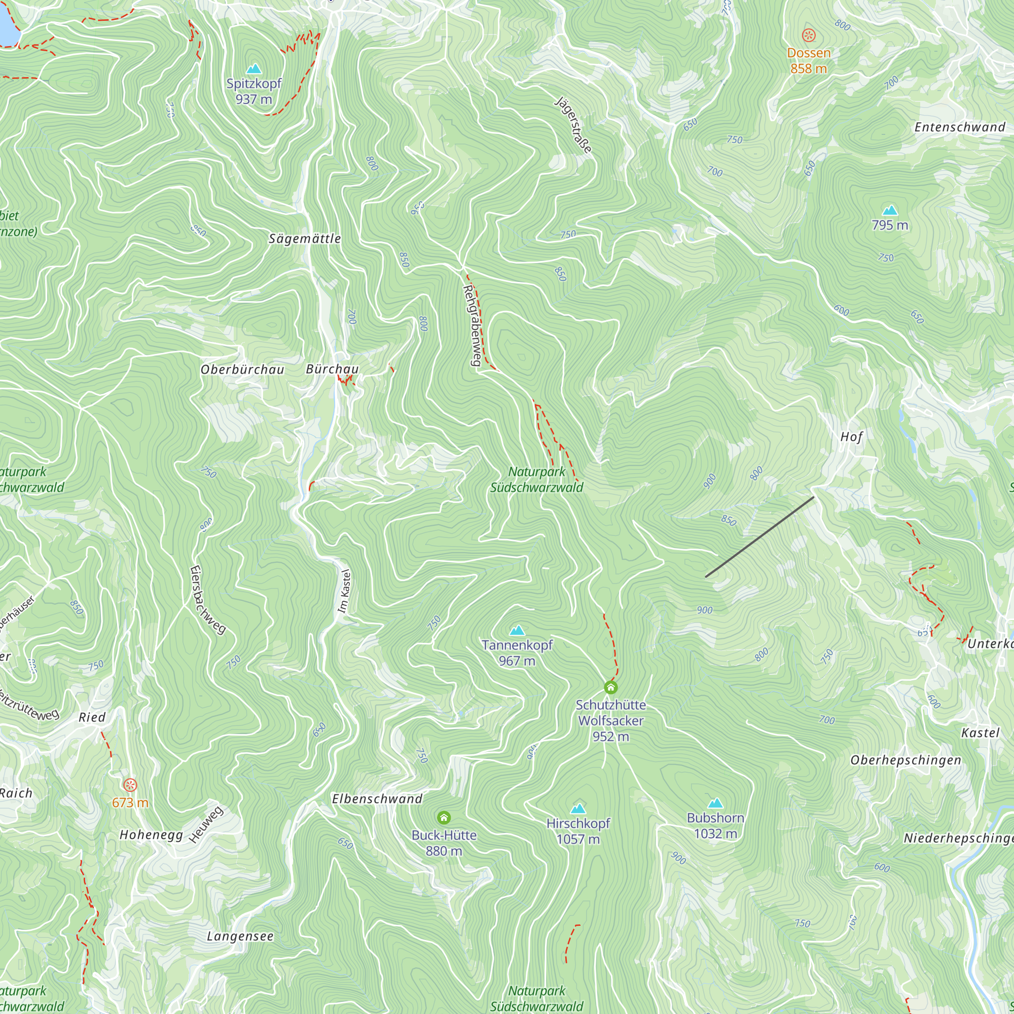 Kreuzhütte map