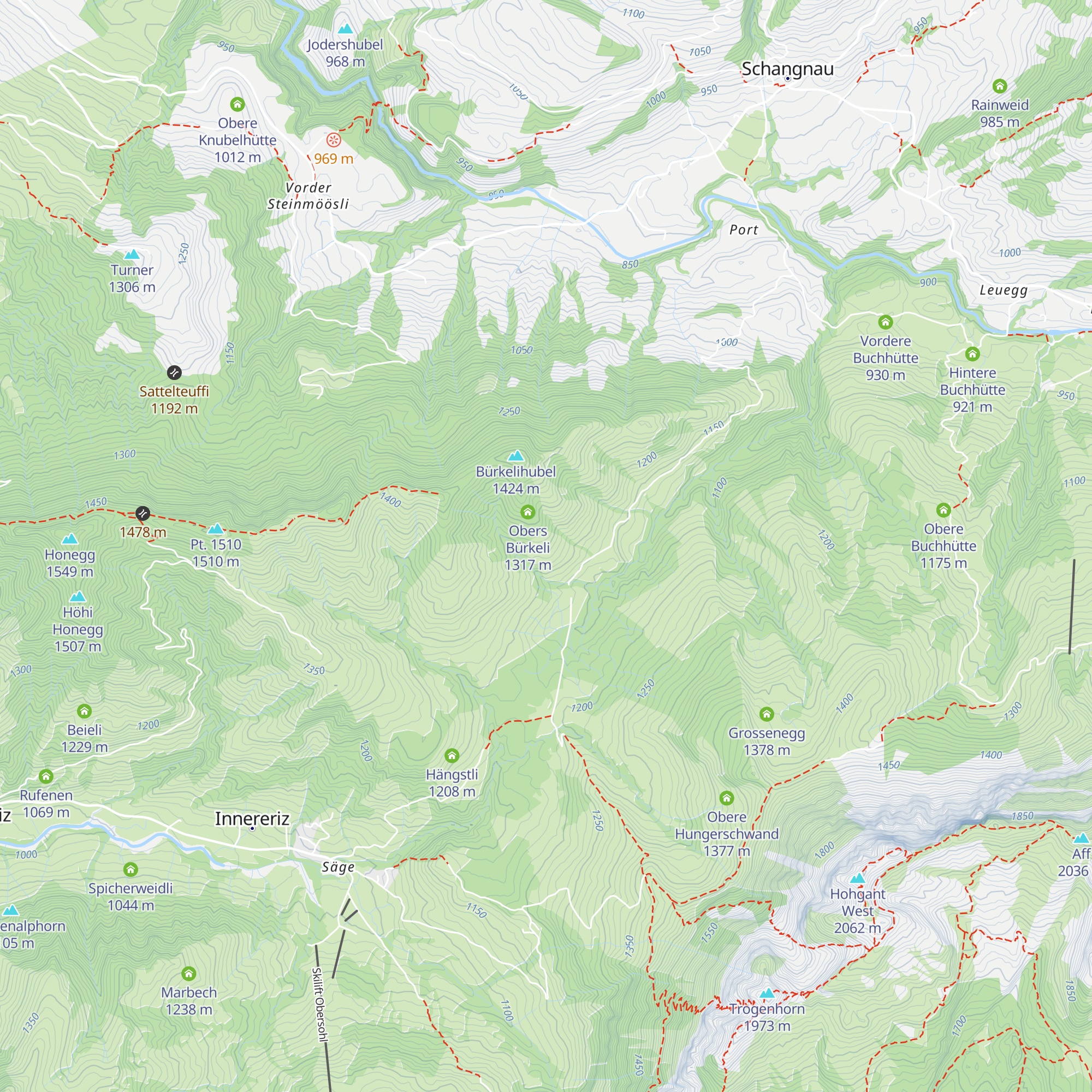 Unders Bürklei map