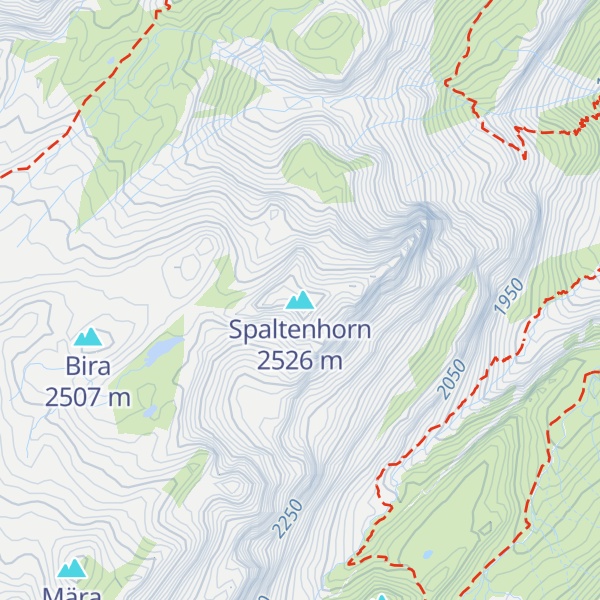 Map of Spaltenhorn