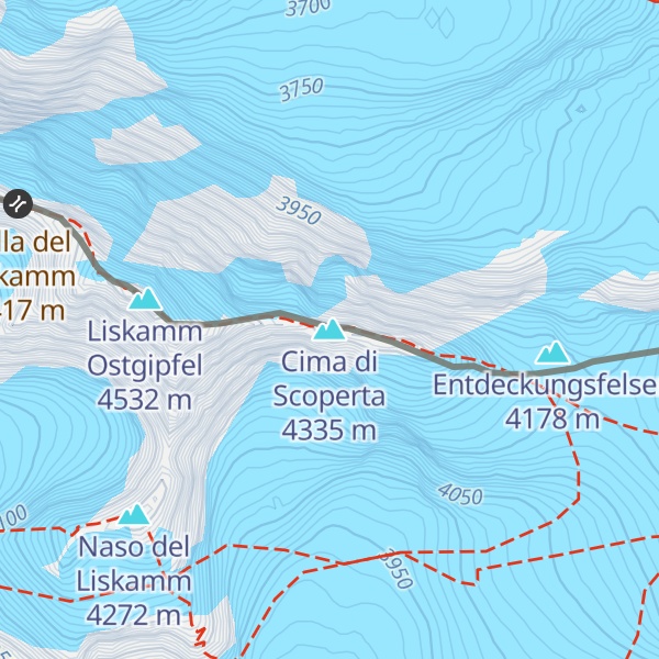 Map of Cima di Scoperta