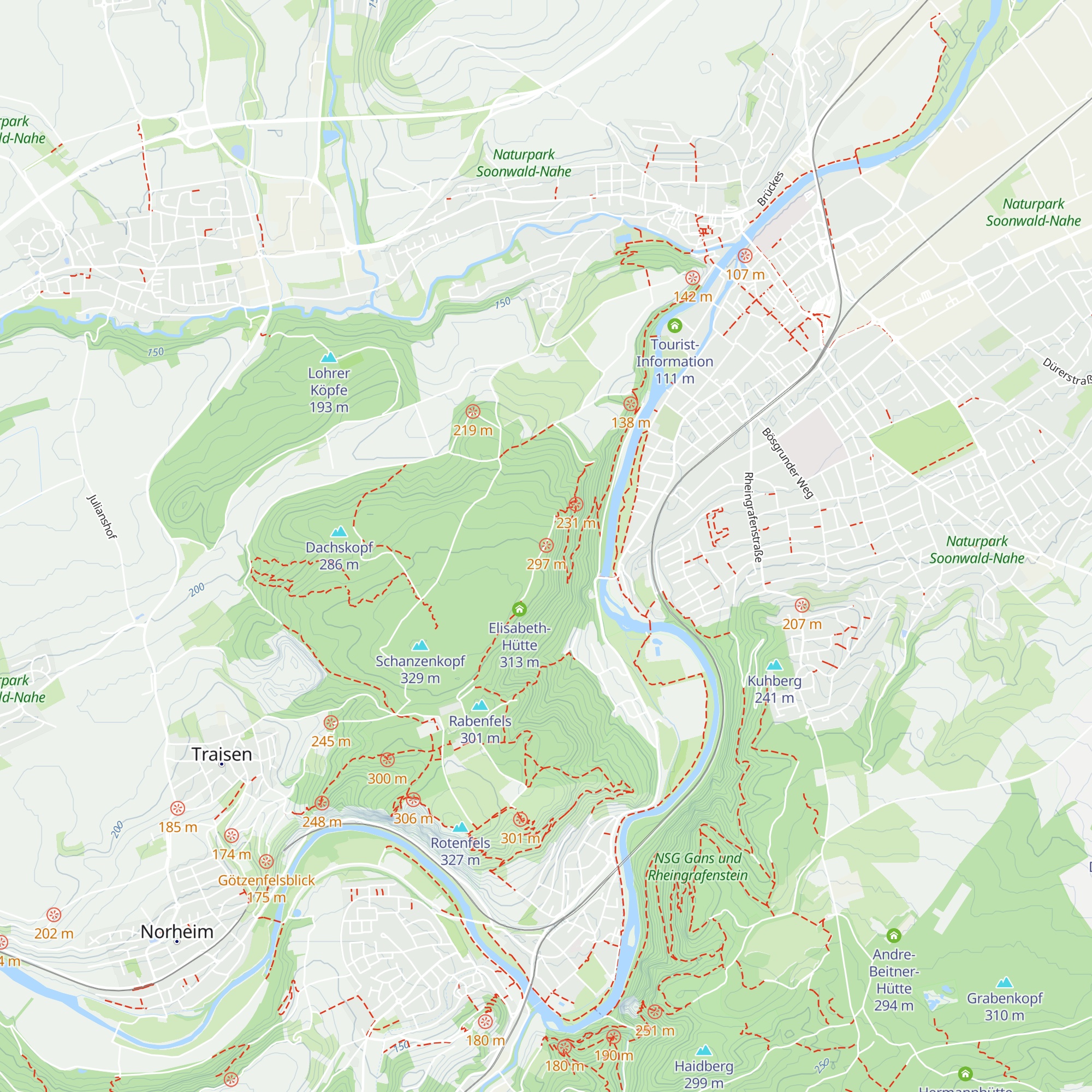 Leni-Müller-Hütte map