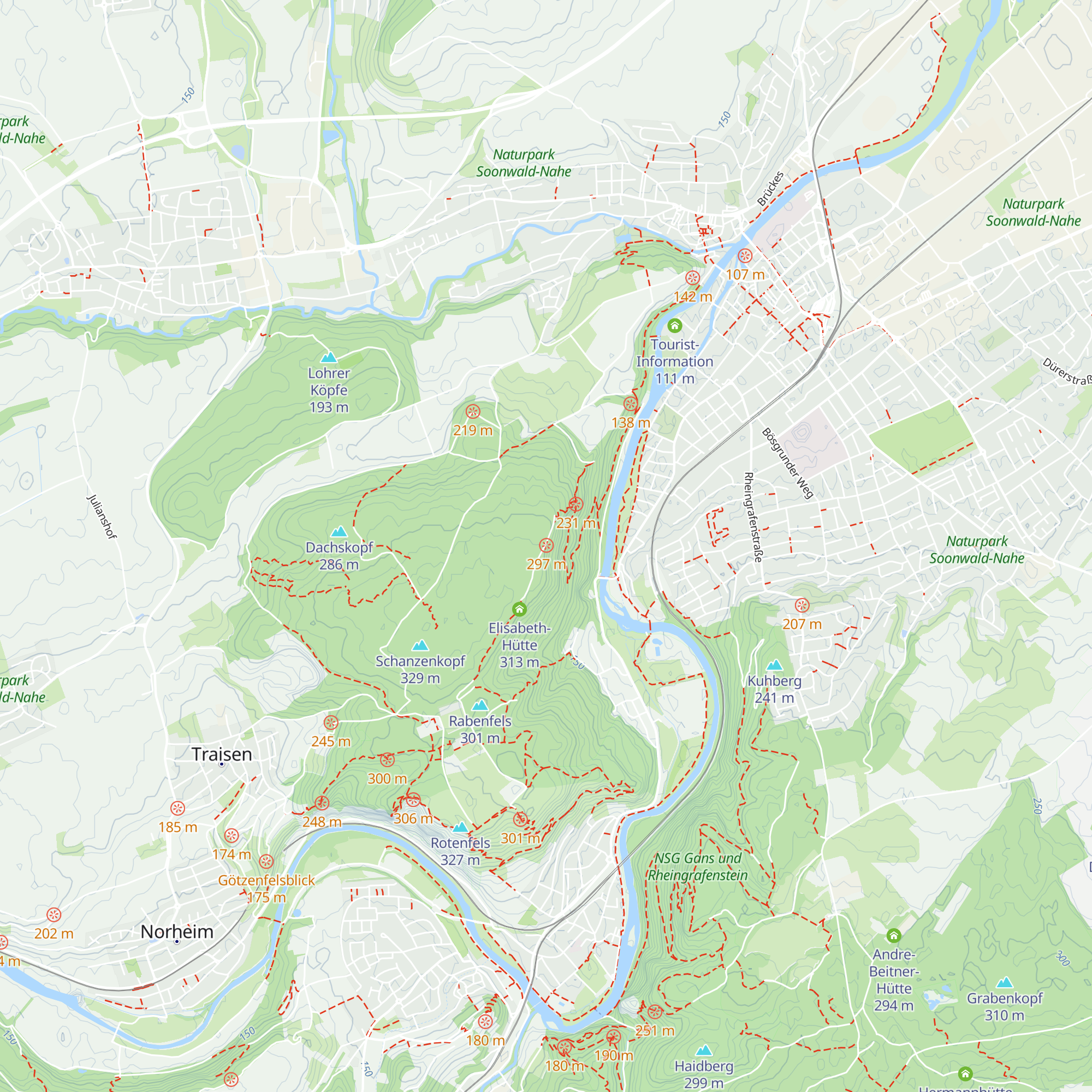 Leni-Müller-Hütte map