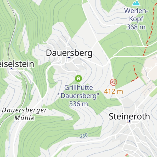 Map of Grillhütte "Dauersberg"