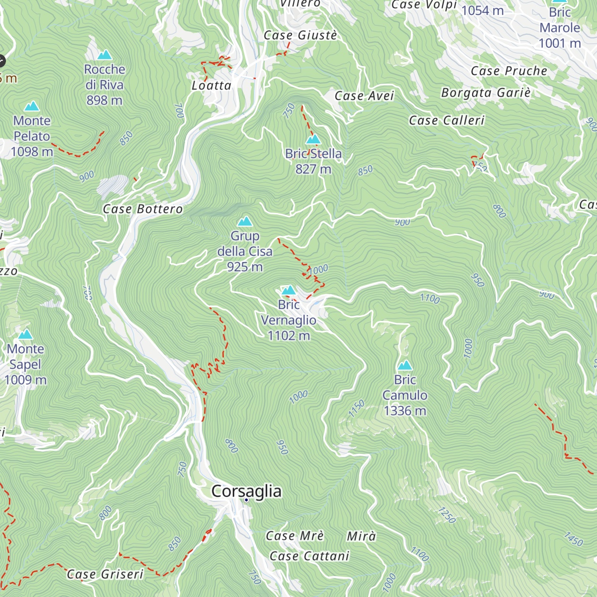 Rifugio La Maddalena map