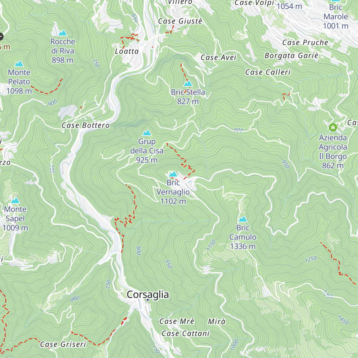 Rifugio La Maddalena map