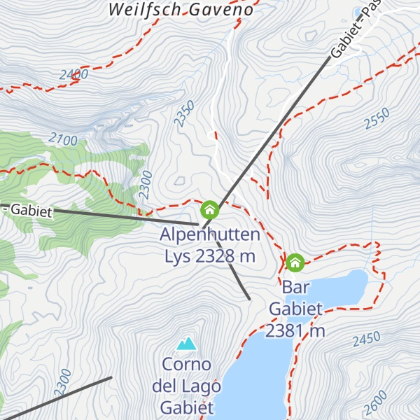 Map of Alpenhutten Lys