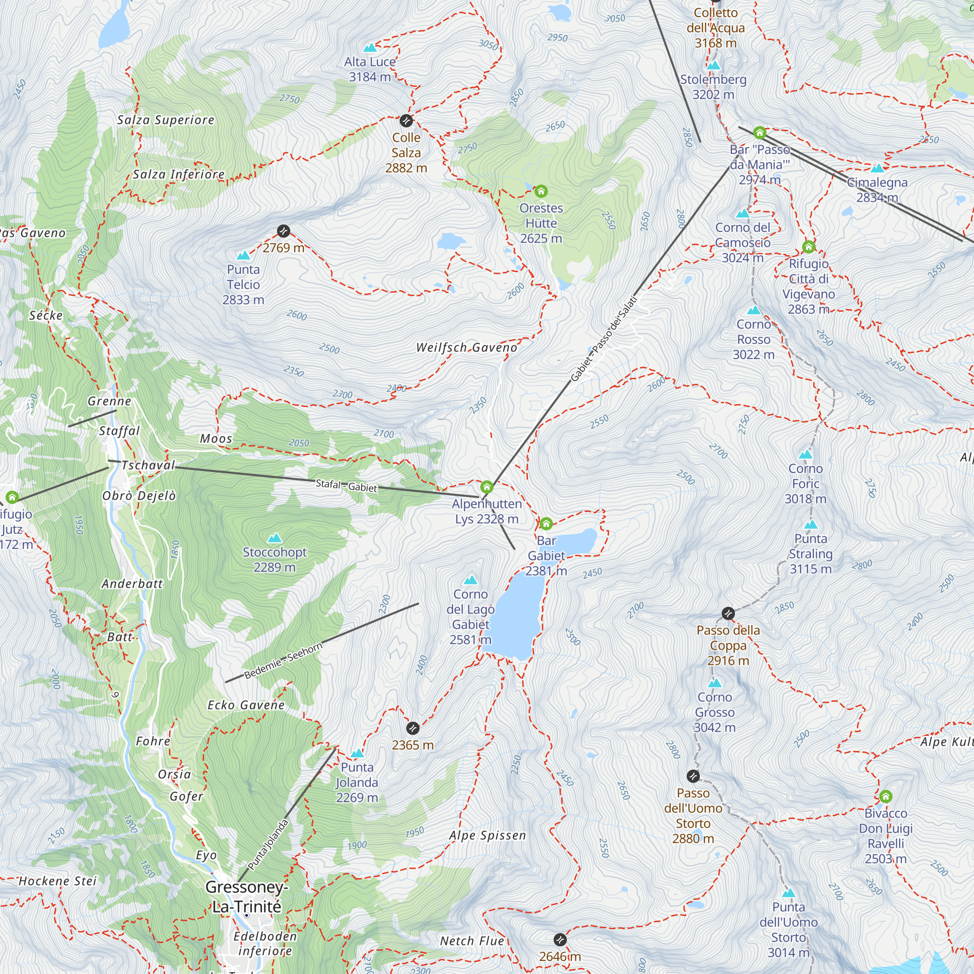 Alpenhutten Lys map