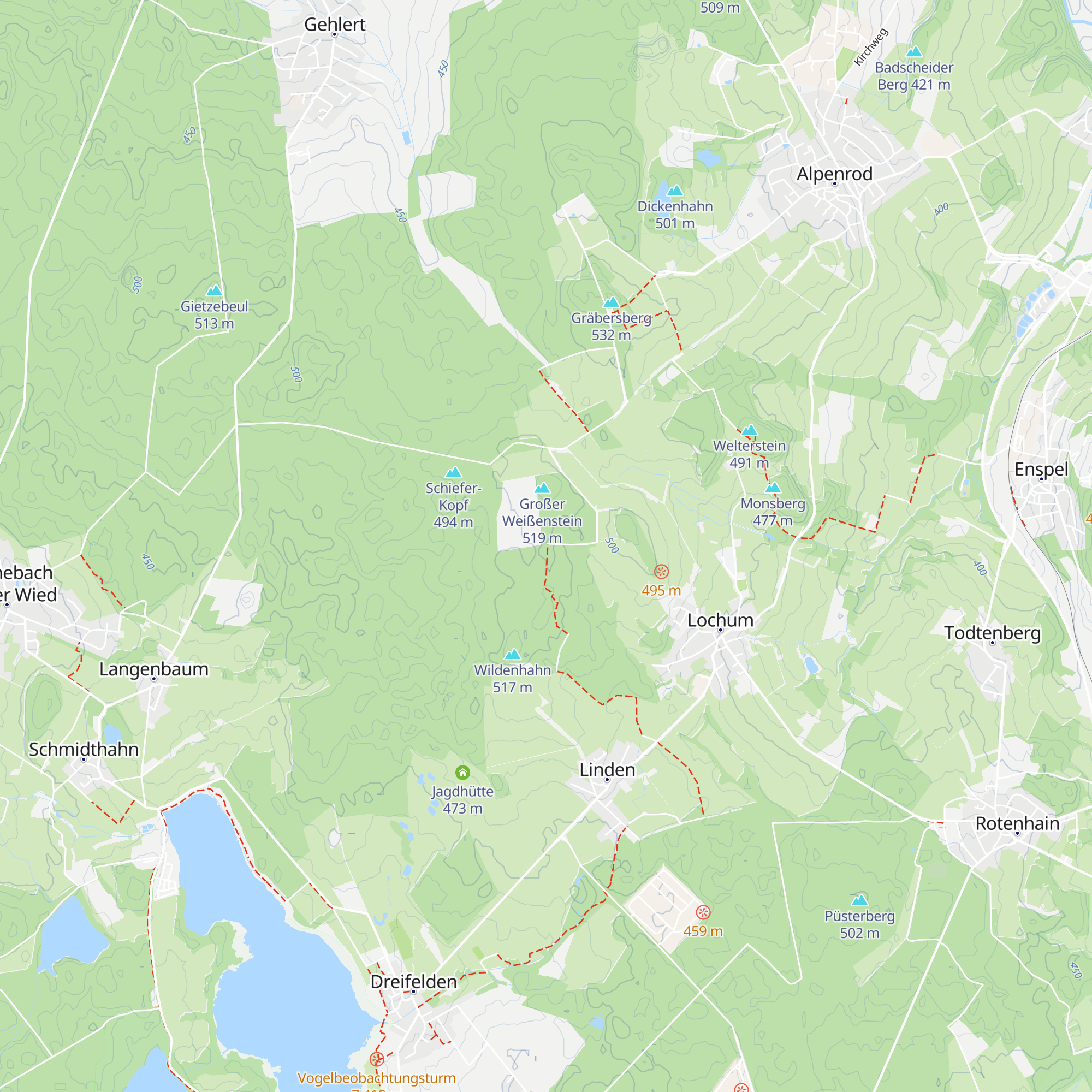 Schutzhütte Lochum map