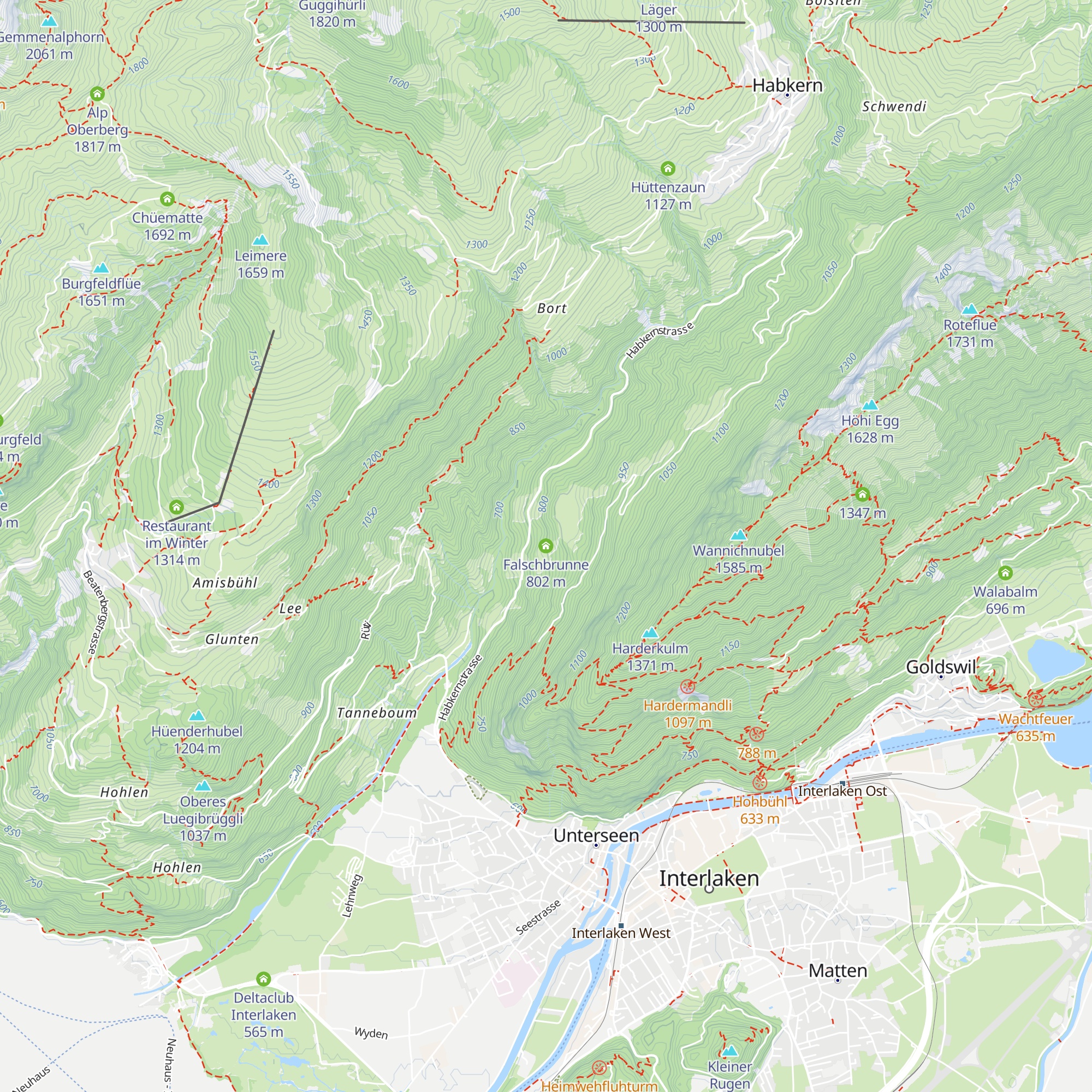 Falschbrunne map