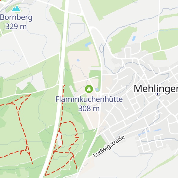 Map of Flammkuchenhütte