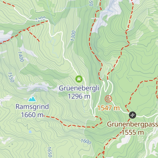 Map of Grüenebergli