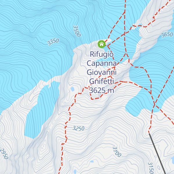 Map of Rifugio Città di Mantova