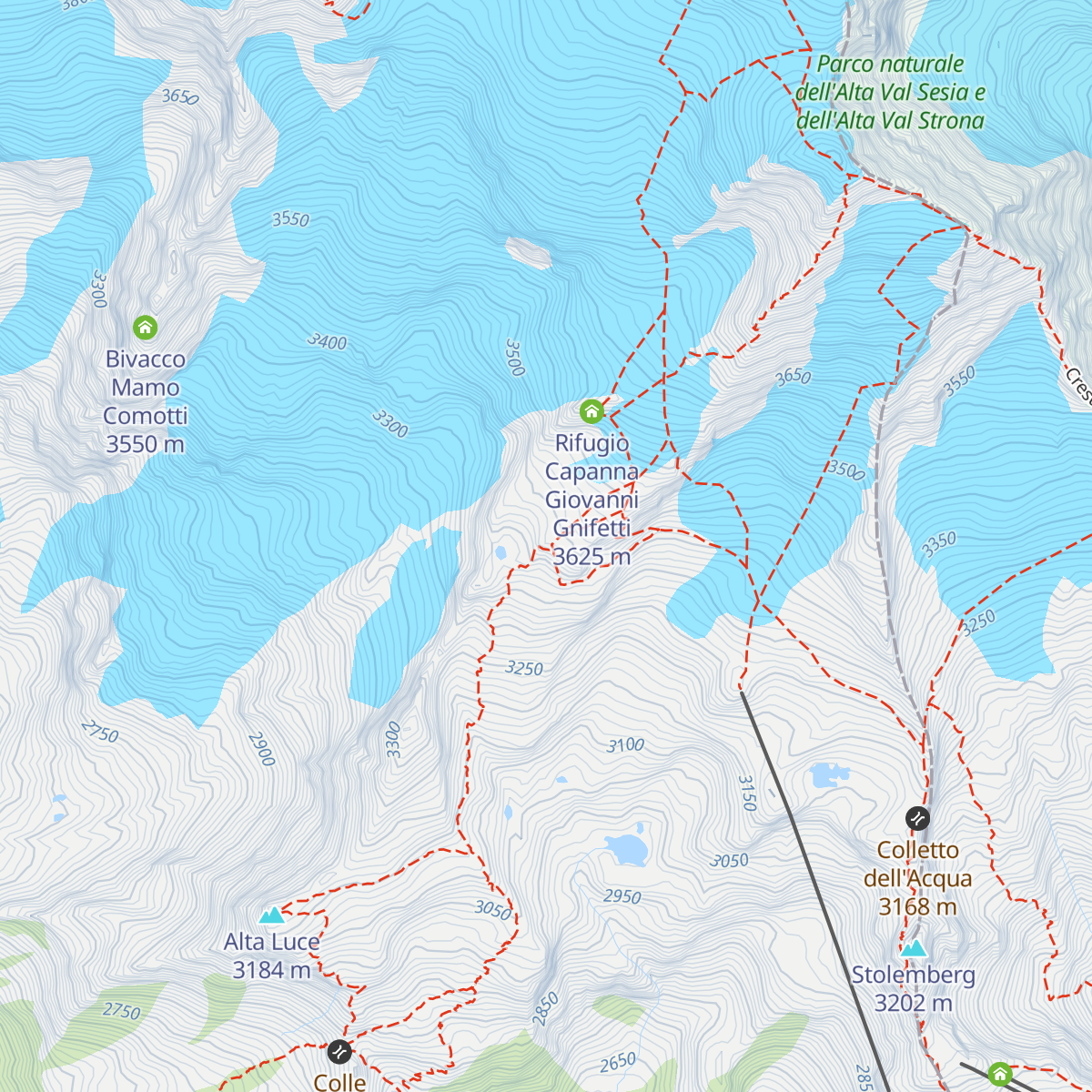 Rifugio Città di Mantova map