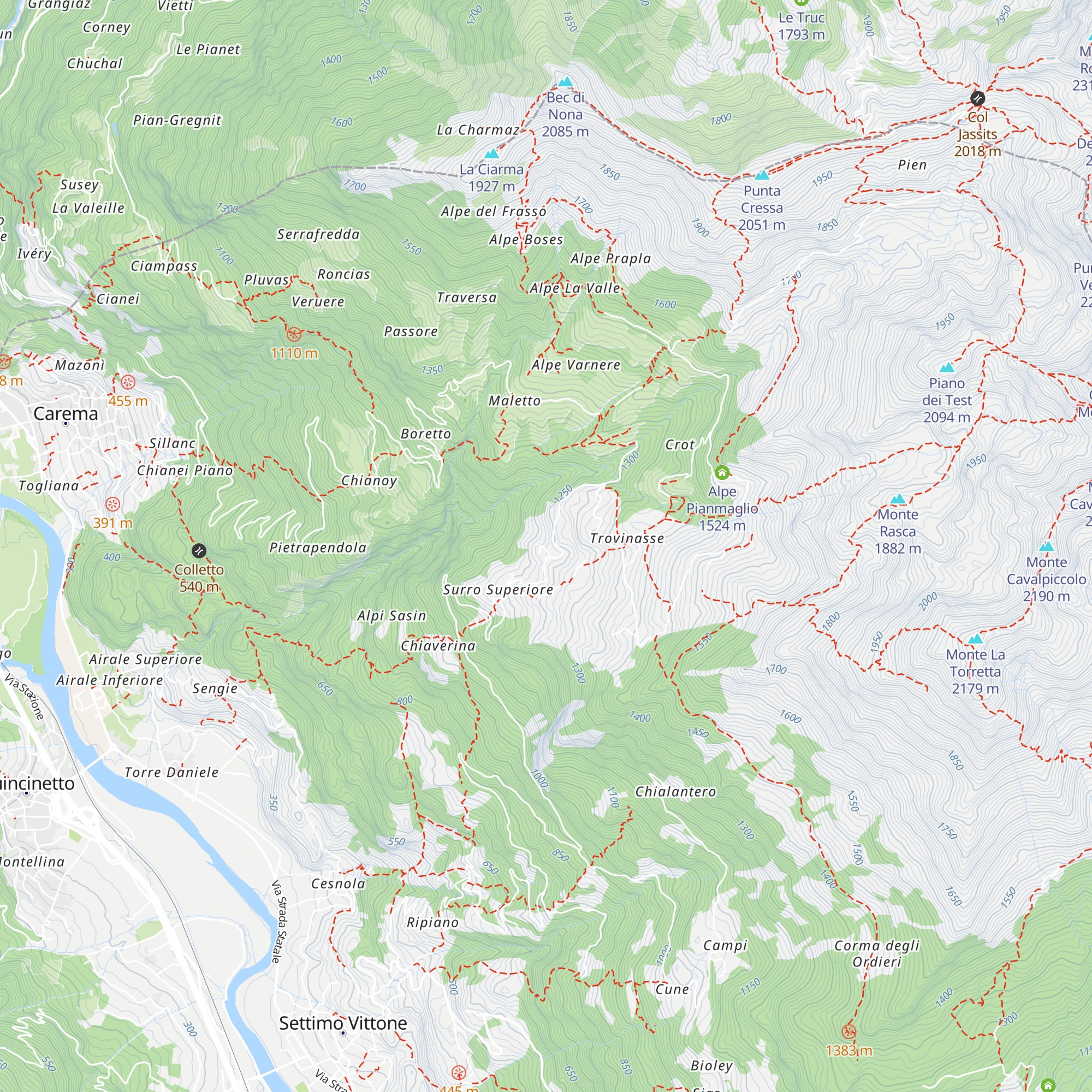 Agriturismo La Ciuenda map