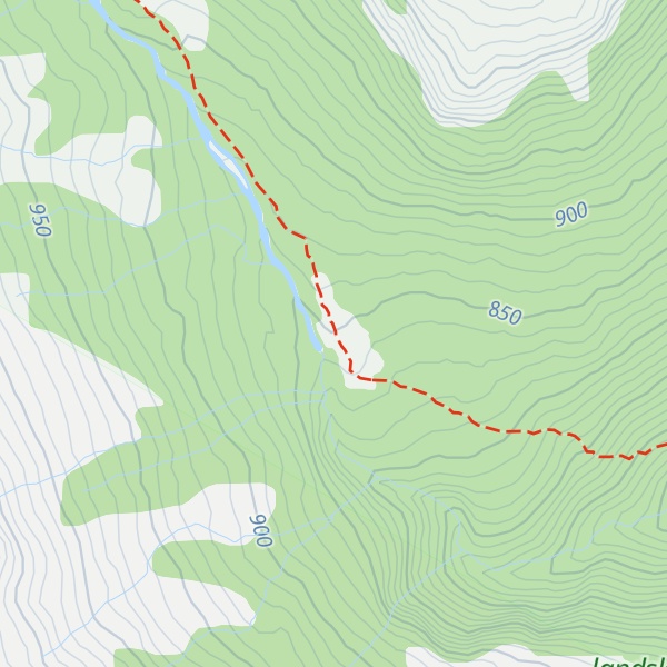 Map of Gravdalen