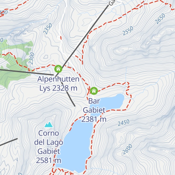 Map of Rifugio Gabiet