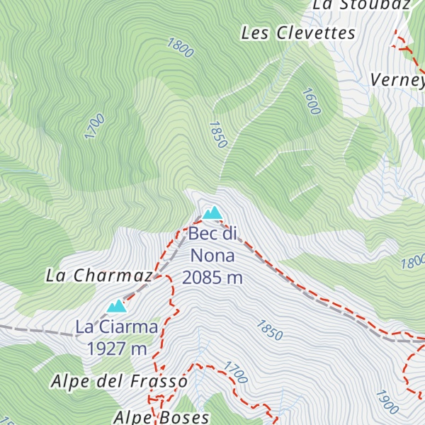 Map of Bec di Nona