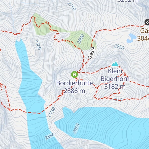 Map of Bordierhütte