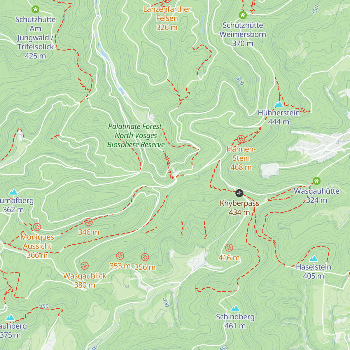 Wanderheim Dicke Eiche map