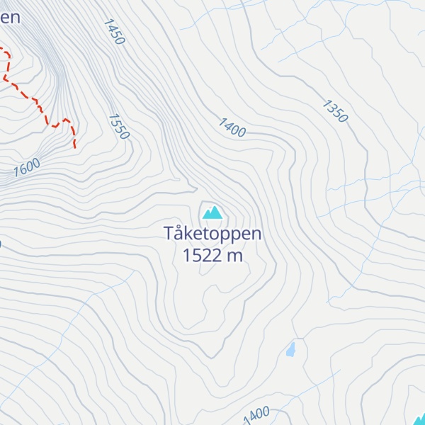 Map of Tåketoppen
