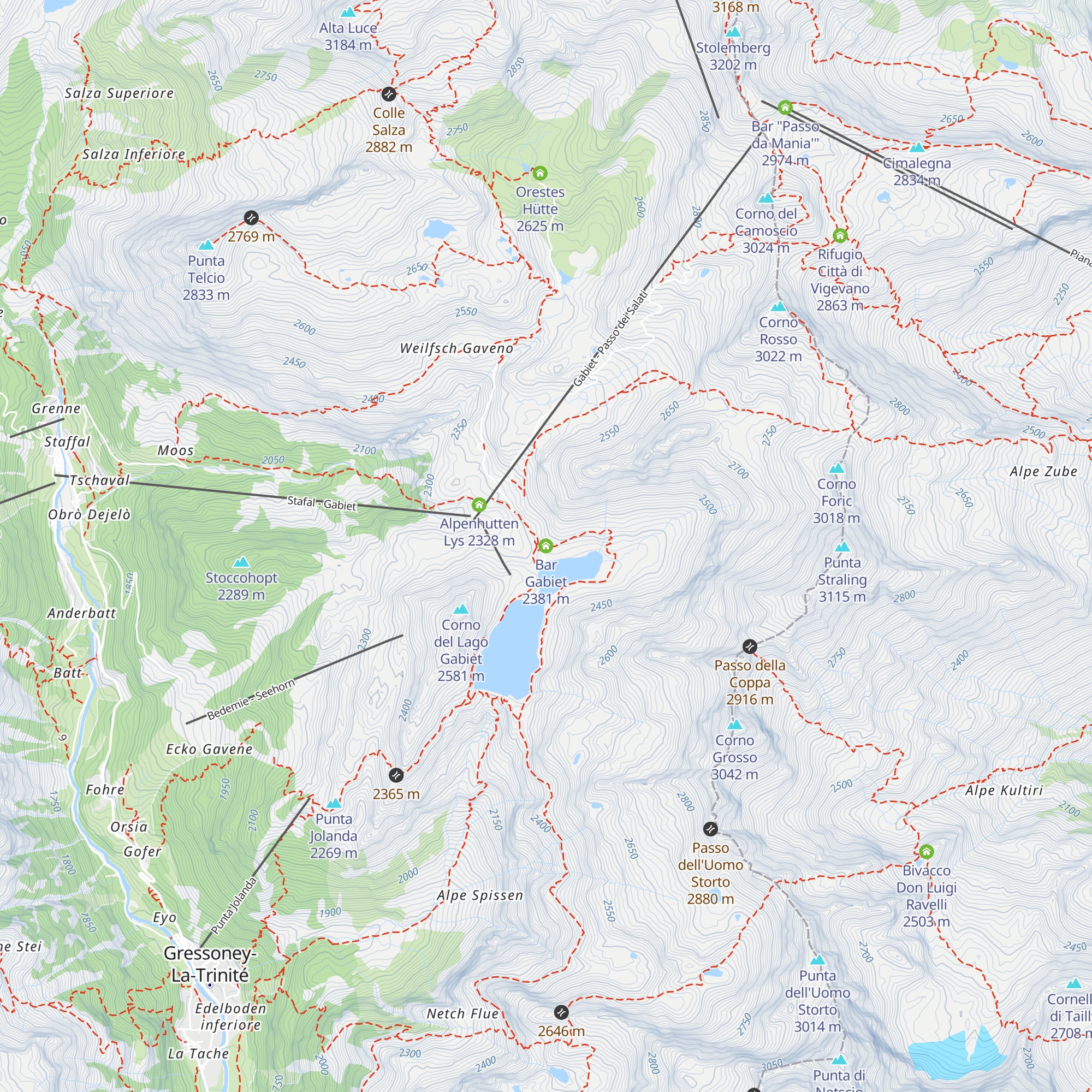 Bar Gabiet map