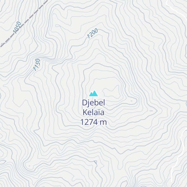Map of Djebel Kelaïa