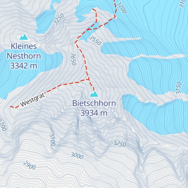 Map of Bietschhorn