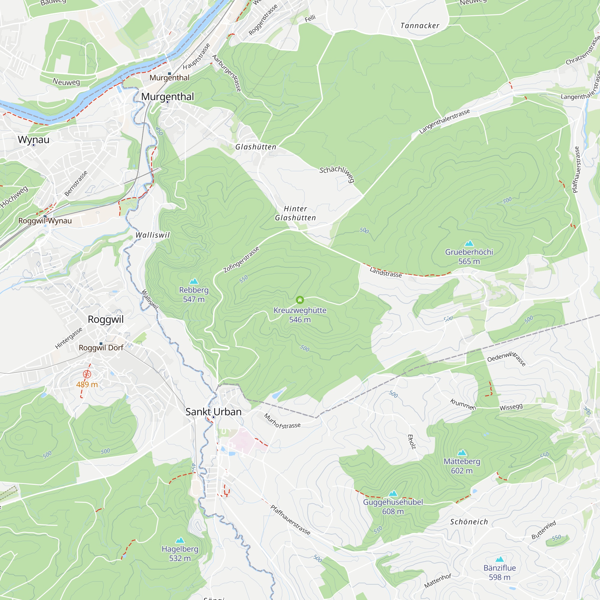Kreuzweghütte map