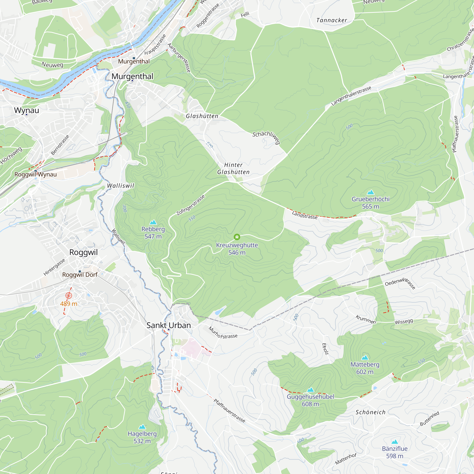 Kreuzweghütte map
