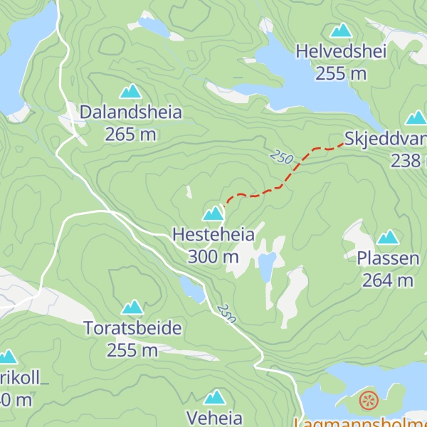 Map of Hesteheia