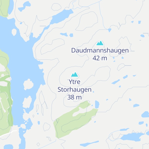 Map of Ytre Storhaugen