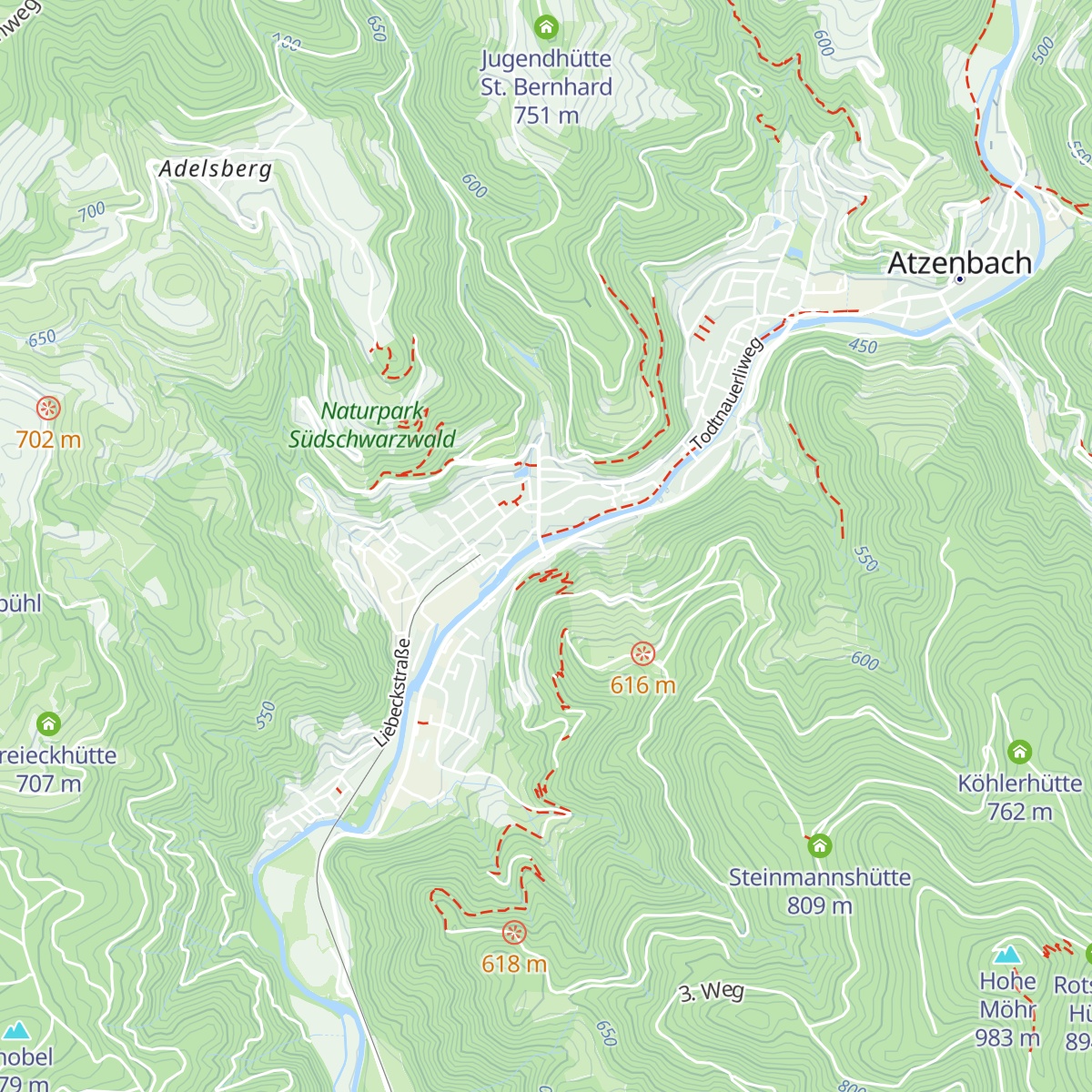 Pfefferhütte map