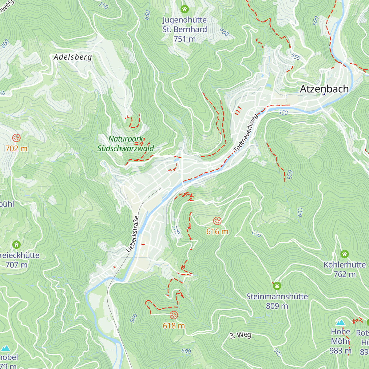 Pfefferhütte map