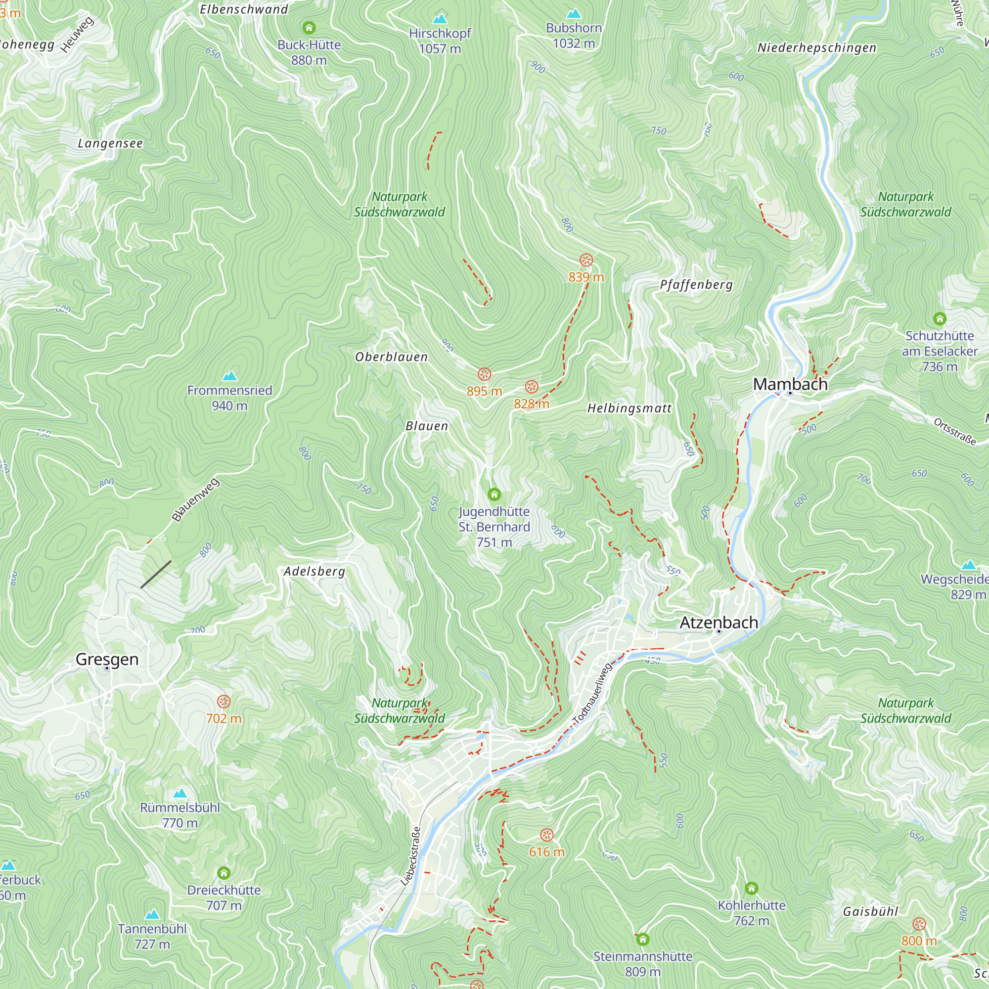 Jugendhütte St. Bernhard map